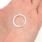 White Sterling Silver Ring Connector